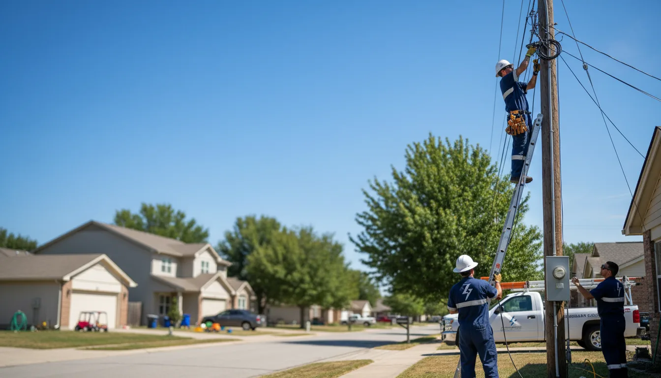 Residential electrician providing installation services in Pearl, MS
